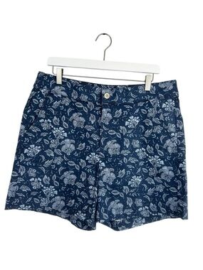 Jachs Girlfriend Cotton Navy Floral Print Women's Shorts Size XL